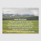 Irisch Blessing Green Valley Foto Magnetic Card Magnetkarte (Vorderseite)