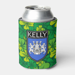 Irisch - Clan Kelly Wappen & Shamrock Dosenkühler