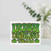 irisch Drink Team Postcard Postkarte (Stehend Vorderseite)