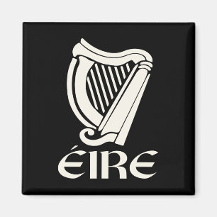 Irisch Eire Irland Eireann Irischer Stolz Harfe St Magnet