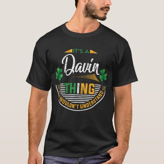 Irisch - Es ist ein Davin Thing T-Shirt (Vorderseite)