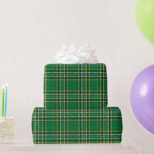 Irisch grün kariert geschenkpapier