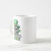 Irisch Grün Lass Die Shenanigans Beginnen Retro St Kaffeetasse (Vorderseite Links)