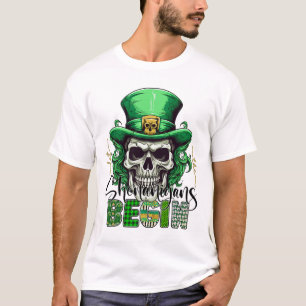 Irisch Grün Lass die Shenanigans beginnen Retro St T-Shirt