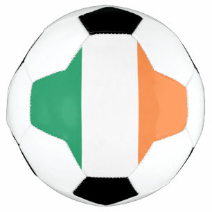 Irisch-grüne, weiße Orange-Trikolorenflagge patrio Fußball