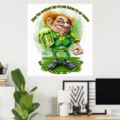 Irisch grüßt für St. Patricks Day. Poster (Heimbüro)