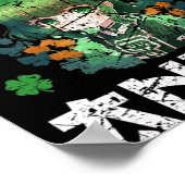 Irisch Ich schaute Anime St Patrick's Day Anime Poster (Ecke)
