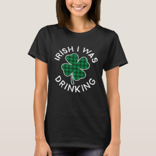 Irisch ich trinke Kariert Glück C St Patrick's Da T-Shirt
