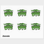 Irisch Ich war Betrunken Sticker (Blatt)