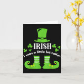 Irisch Ich War Ein Bisschen Größer St Patrick's Da Karte (Gelbe Blume)