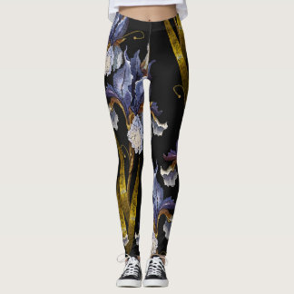 Irisch im Frühjahr: Stickerei Kunst aus der Renais Leggings