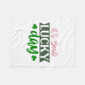 Irisch ist dein Glückstag Fleecedecke (Vorderseite (Horizontal))