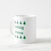 irisch nollaig shona kaffeetasse (Vorderseite Links)