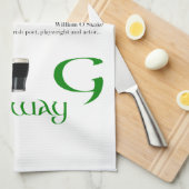 Irisch oder nicht irisch Original St Patrick's Day Geschirrtuch (Viertel Falte)