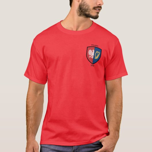 Irisch-Polnisches Erbe T-Shirt (Vorderseite)