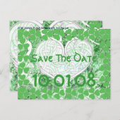 Irisch Save the Date - gestört Ankündigungspostkarte (Vorne/Hinten)