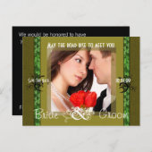 Irisch Save the Date mit Ihrem Foto Ankündigungspostkarte (Vorne/Hinten)