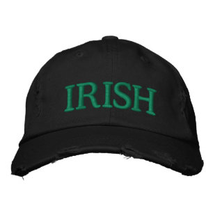 Irisch-Schwarz-Brauch cool St. Patricks Bestickte Baseballkappe