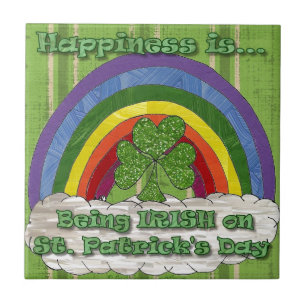 Irisch sein an St. Patricks Tag Fliese