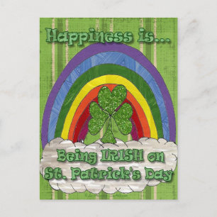Irisch sein an St. Patricks Tag Postkarte