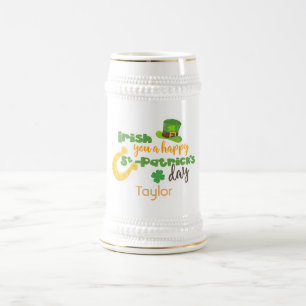 Irisch Sie glücklich St Patricks Day Bierglas