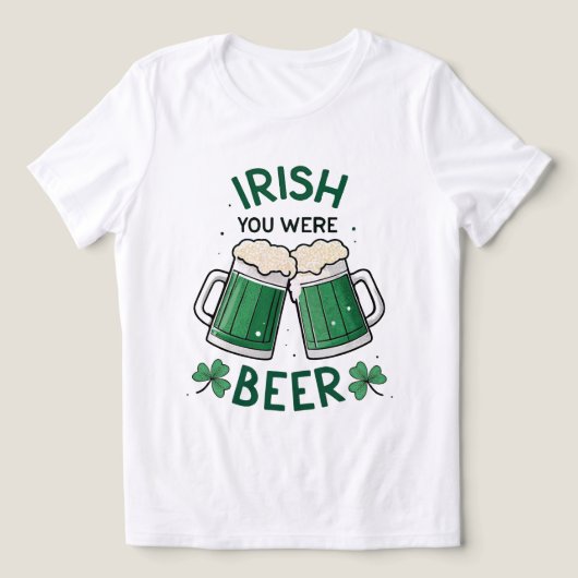 Irisch Sie waren Beer Funny St Patrick's Day Tri-Blend Shirt (Design Vorderseite)