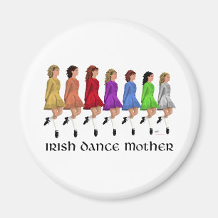 Irisch Step-Tanz-Mutter - Regenbogen-Linie Magnet