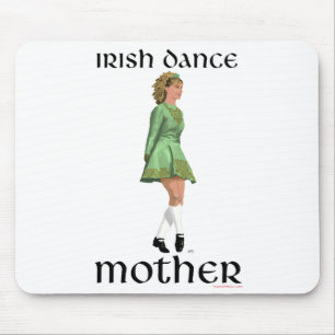 Irisch Stepptanz Mutter - Grün Mousepad
