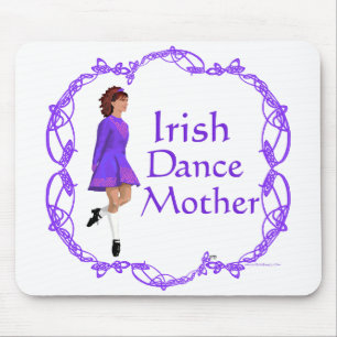Irisch Stepptanz Mutter - Violett Mousepad
