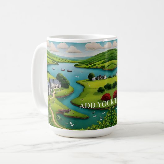 Irisch thematisierte Landschaftlich Landschaft Per Kaffeetasse (Vorderseite Links)
