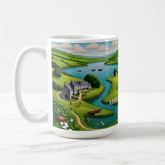 Irisch thematisierte Landschaftlich Landschaft Per Kaffeetasse (Links)