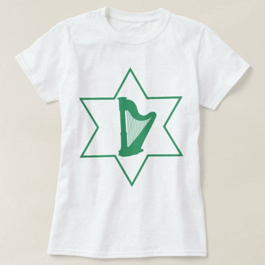 Irisch u. jüdisch T-Shirt (Design vorne)