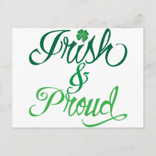 Irisch und Proud Postkarte