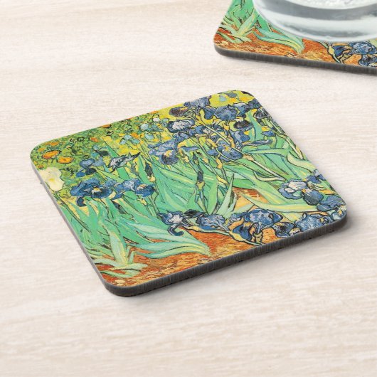 Irisch - Van Gogh - c1889 Getränkeuntersetzer (Linke Seite)