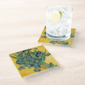 Irisch - Van Gogh - c1890 Glasuntersetzer (Schrägansicht)