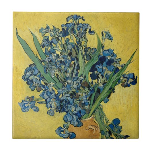 Irisch - Vincent van Gogh Fine Art Fliese (Vorderseite)