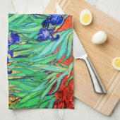 Irisch von Vincent Van Gogh Geschirrtuch (Viertel Falte)