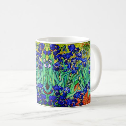 Irisch von Vincent Van Gogh Kaffeetasse (VorderseiteRechts)