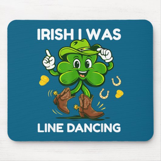 Irisch war Line Dance lustig St. Patricks Day Mousepad (Vorne)