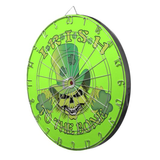 Irisch zum Knochen Dartscheibe (Vorderseite rechts)