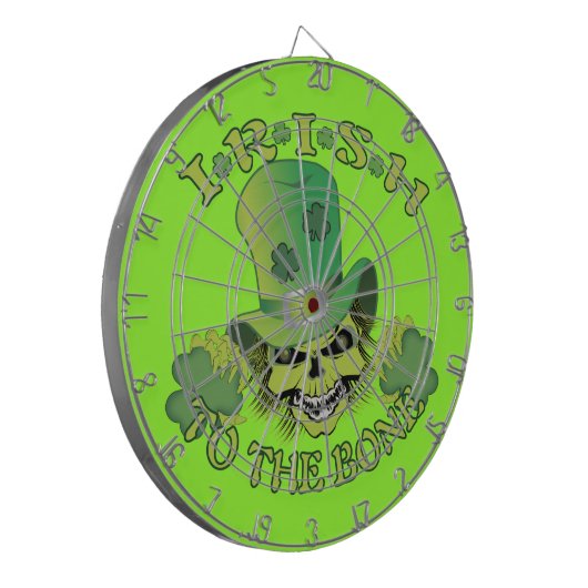 Irisch zum Knochen Dartscheibe (Vorderseite Links)