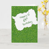 Irische 69. Geburtstagsfeier mit Shamrocks Karte (Gelbe Blume)