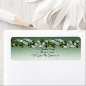 Irische Adressetiketten Kleeblätter und Bänder (Insitu)