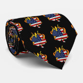 Irische amerikanische Feuerwehrmänner Krawatte (Gerollt)