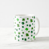 Irische Anfangsbuchstaben Shamrock Initial Monogra Kaffeetasse (VorderseiteRechts)