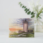 Irische Aquarelllandschaft, Doolin, Grafschaft Cla Postkarte (Stehend Vorderseite)