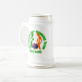 Irische australische Mädchen St Patrick's Day Bierglas (Vorderseite Links)