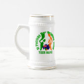 Irische australische Mädchen St Patrick's Day Bierglas (Links)