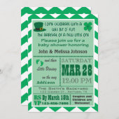 Irische Babyparty-Einladung Einladung (Vorne/Hinten)