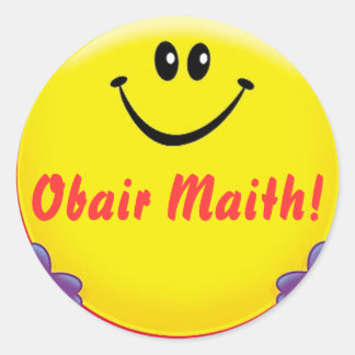 irische Belohnung Aufkleber Obair Maith = gute Arb